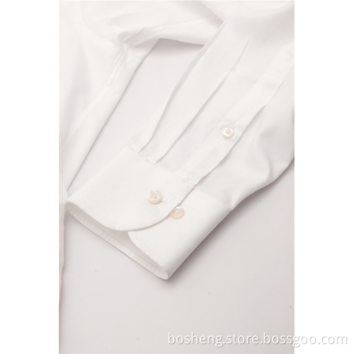 Men's Custom White Dress Shirt